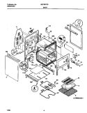 BODY Diagram and Parts List for MEF367CGB5  Frigidaire Wall Oven
