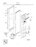 FREEZER DOOR Diagram and Parts List for FRS26ZPHD4  Frigidaire Refrigerator