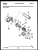 BLOWER AND DRIVE PARTS Diagram and Parts List for DECSFW3  Frigidaire Dryer