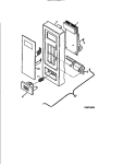 CONTROL PANEL Diagram and Parts List for FMT118U1B0  Frigidaire Microwave