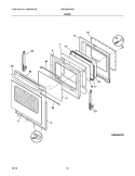 DOOR Diagram and Parts List for CRE3880HSSF  Crosley Range