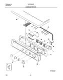 CONTROLS / TOP PANEL Diagram and Parts List for GLEQ332AS2  Frigidaire Dryer