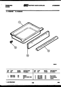 DRAWER PARTS Diagram and Parts List for RG35AL2  Frigidaire Range