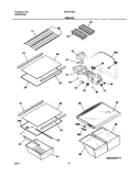 SHELVES Diagram and Parts List for GRT21G6AQ2  Gibson Refrigerator