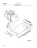 DRAWER / SMALL DOOR Diagram and Parts List for PLEF489CCA  Frigidaire Range