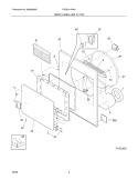 FRONT PANEL/LINT FILTER Diagram and Parts List for FRG5714KW0  Frigidaire Dryer
