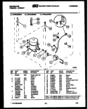 SYSTEM AND ELECTRICAL PARTS Diagram and Parts List for UFP212FM2W  Kelvinator Freezer
