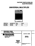 COVER Diagram and Parts List for MEF318BBWF  Frigidaire Range