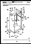 CABINET PARTS Diagram and Parts List for FPS21TLH3  Frigidaire Refrigerator