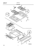 TOP / DRAWER Diagram and Parts List for WLF311SHDA  Westinghouse Range