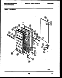 DOOR PARTS Diagram and Parts List for WFU20F5AW1  Frigidaire Freezer