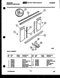 WINDOW MOUNTING PARTS Diagram and Parts List for AH08MS5F1  Frigidaire Air Conditioner