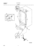 CABINET Diagram and Parts List for FFU17K1CW1  Frigidaire Freezer