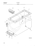 CABINET Diagram and Parts List for GFC25M4HW2  Gibson Freezer