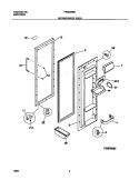 REFRIGERATOR DOOR Diagram and Parts List for FRS20ZSGB2  Frigidaire Refrigerator