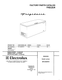 COVER Diagram and Parts List for MFC20M4FW4  Frigidaire Freezer