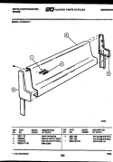 BACKGUARD Diagram and Parts List for GF320NW1  Frigidaire Range