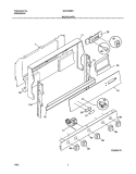 BACKGUARD Diagram and Parts List for GGF334BHDD  Gibson Range