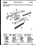 CONTROL PANEL Diagram and Parts List for REG74BL4  Frigidaire Wall Oven