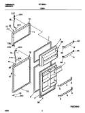 DOORS Diagram and Parts List for FRT18NRHD0  Frigidaire Refrigerator