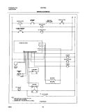 WIRING SCHEMATIC Diagram and Parts List for FEF376AQJ  Frigidaire Range