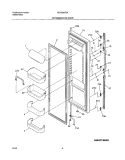 REFRIGERATOR DOOR Diagram and Parts List for GLHS267ZAW3  Frigidaire Refrigerator