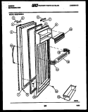 REFRIGERATOR DOOR PARTS Diagram and Parts List for RS22F9WS1G  Gibson Refrigerator