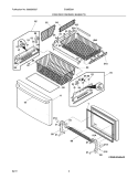 FREEZER DRAWER - BASKET Diagram and Parts List for EI28BS56IB9  Electrolux Refrigerator