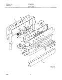 BACKGUARD Diagram and Parts List for GEF305PJSA  Gibson Range