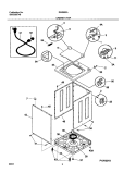 CABINET / TOP Diagram and Parts List for SWS933AQ2  Westinghouse Washer