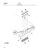 CONTROL PANEL Diagram and Parts List for FEC30S6ABA  Frigidaire Cooktop