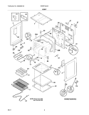 BODY Diagram and Parts List for WWEF3005KWC  Westinghouse Range
