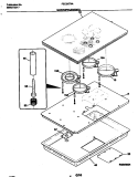 MAINTOP / ELEMENTS Diagram and Parts List for FEC3X7XABE  Frigidaire Cooktop