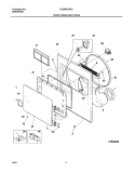 FRONT PANEL / LINT FILTER Diagram and Parts List for GLER642AS3  Frigidaire Dryer