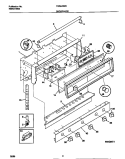 BACKGUARD Diagram and Parts List for TGF645WCD1  Tappan Range