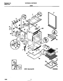 BODY Diagram and Parts List for WEF350BADC  Frigidaire Range