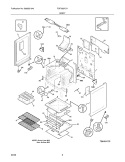 BODY Diagram and Parts List for FGF382HCH  Frigidaire Range