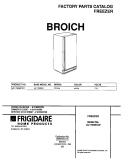 COVER Diagram and Parts List for UL1793ECW7  Electrolux Freezer