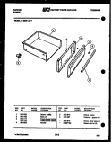 DRAWER PARTS Diagram and Parts List for 31-2239-23-01  Tappan Range