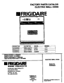 COVER Diagram and Parts List for FEB756CETH  Frigidaire Wall Oven