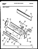 CONSOLE AND CONTROL PARTS Diagram and Parts List for WA4720RW1  Frigidaire Washer