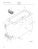 CABINET Diagram and Parts List for WFC15M4BW2  Westinghouse Freezer