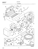 ICE MAKER Diagram and Parts List for MRT18TRFW4  Frigidaire Refrigerator