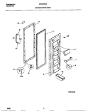 REFRIGERATOR DOOR Diagram and Parts List for MRS24WSBW0  Frigidaire Refrigerator