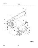 MOTOR Diagram and Parts List for GLEQ642AS2  Frigidaire Dryer