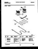 BROILER PARTS Diagram and Parts List for R30NL2  Frigidaire Range