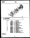 DOOR PARTS Diagram and Parts List for 30-4962-23-01  Tappan Range