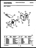 AIR HANDLING PARTS Diagram and Parts List for WAH086P1T2  Frigidaire Air Conditioner