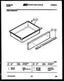 DRAWER PARTS Diagram and Parts List for REG39WLL0  Frigidaire Range
