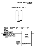 COVER Diagram and Parts List for MFU09M2GW4  Frigidaire Freezer